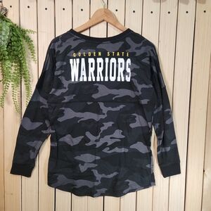 New Era Shirt Long Sleeves Golden State Warriors Black Cotton